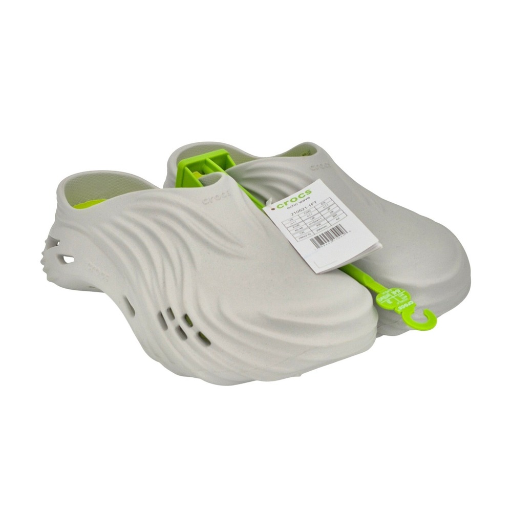 Crocs Echo Wave Clogs Atmosphere Gray Men's Size 11 Sandals Shoes NEW